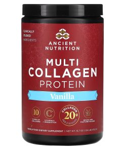Ancient Nutrition, Multi Collagen Protein, Vanilla, 1.04 lb (472.5 g)