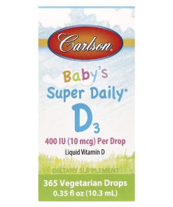 Carlson, Baby's Super Daily® D3, 10 mcg (400 IU), 0.35 fl oz (10.3 ml)