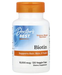 Doctor's Best, Biotin, 10,000 mcg, 120 Veggie Caps