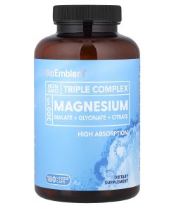 BioEmblem, Triple Complex Magnesium, 180 Veggie Caps (150 mg per Capsule)