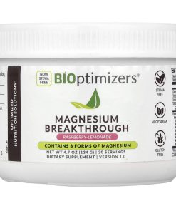 BIOptimizers, Magnesium Breakthrough, Raspberry-Lemonade, 4.7 oz (134 g)