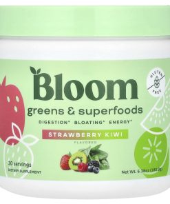 Bloom, Greens & Superfoods, Strawberry Kiwi, 6.38 oz (180.9 g)