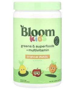 Bloom, Kids, Greens & Superfoods + Multivitamin, Tropical Punch, 4.29 oz (121.75 g)