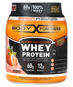 Body Fortress, Super Advanced Whey Protein, Strawberry , 1.78 lb (810 g)