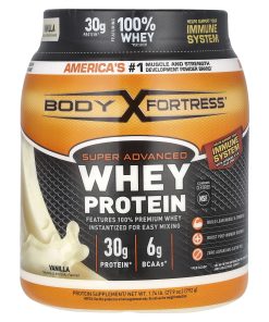 Body Fortress, Super Advanced Whey Protein, Vanilla, 1.74 lb (792 g)
