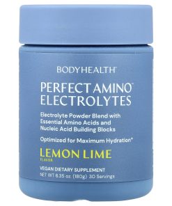 BodyHealth, Perfect Amino™ Electrolytes, Lemon Lime, 6.35 oz (180 g)