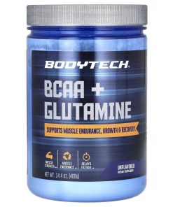 BodyTech, BCAA + Glutamine, Unflavored, 14.4 oz (409 g)