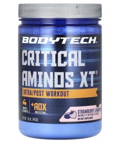 BodyTech, Critical Aminos XT, Intra/Post Workout, Strawberry Lemonade, 16 oz (455 g)