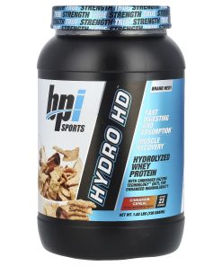 BPI Sports, Hydro HD™, Hydrolyzed Whey Protein, Cinnamon Cereal, 1.62 lbs (736 g)