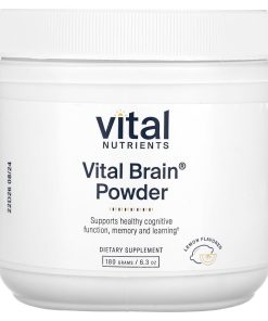 Vital Nutrients, Vital Brain Powder, Lemon, 6.3 oz (180 g)