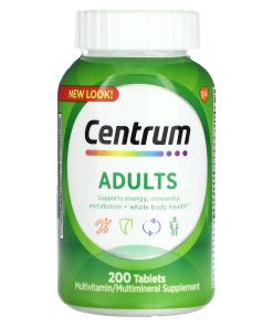 Centrum, Adults Multivitamins , 200 Tablets