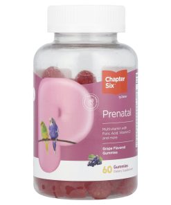 Chapter Six, Prenatal Gummies, Grape, 60 Gummies