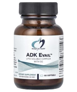 Designs For Health, ADK Evail™, Lipid Soluble Complex With GG, 60 Softgels