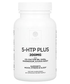 Dr. Emil Nutrition, Elite, 5-HTP Plus with Co-Factor B6, SAMe, Magnesium, & Kava Root, 60 Capsules