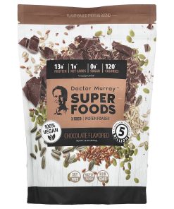 Dr. Murray's, Super Foods, 3 Seed Protein Powder, Pumpkin + Flax + Sunflower, Chocolate, 16 oz (453.5 g)