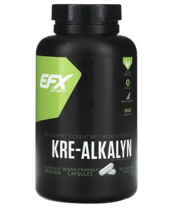 EFX Sports, Kre-Alkalyn, 120 Vegetable Capsules (750 mg per Capsule)