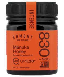 Egmont Honey, Manuka Honey, Raw & Unpasteurized, UMF™ 20+, MGO 830+, 8.8 oz (250 g)
