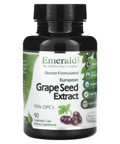 Emerald Laboratories, European Grape Seed Extract, 90 Vegetable Caps