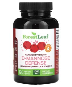 Forest Leaf, D-Mannose Defense, Maximum Strength, 120 Vegetarian Capsules