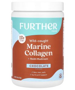 Further Food, Wild-Caught Marine Collagen + Reishi Mushroom, Chocolate, 7.41 oz (210 g)