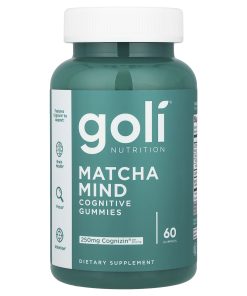 Goli Nutrition, Matcha Mind Cognitive Gummies, 60 Gummies