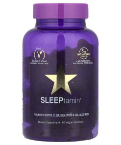 HAIRtamin, SLEEPtamin® Gummies, Berry Sweet Dreams, 60 Vegan Gummies