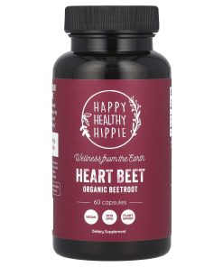 Happy Healthy Hippie, Heart Beet, Organic Beetroot, 60 Capsules (650 mg per Capsule)