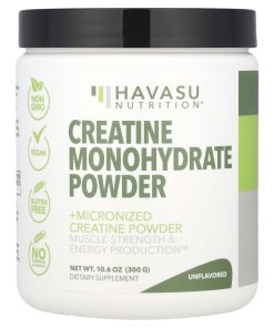 Havasu Nutrition, Creatine Monohydrate Powder, Unflavored, 10.06 oz (300 g)