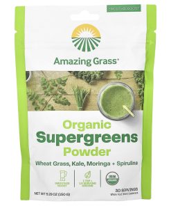 Amazing Grass, Organic Supergreens Powder, 5.29 oz (150 g)