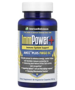 American Biosciences, ImmPower®+, AHCC® Plus FWGE-SC®, 60 Vegetarian Capsules