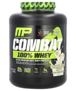 MusclePharm, Combat 100% Whey, Banana Milk, 5 lb (2.25 kg)