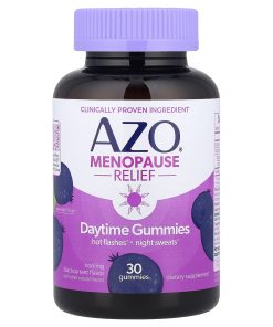 AZO, Menopause Relief, Daytime Gummies, Cooling Blackcurrant, 30 Gummies
