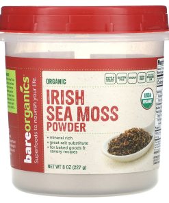 BareOrganics, Organic Irish Sea Moss Powder, 8 oz (227 g)