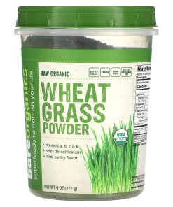BareOrganics, Raw Organic Wheatgrass Powder, 8 oz (227 g)