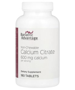 Bariatric Advantage, Non-Chewable Calcium Citrate, 180 Tablets