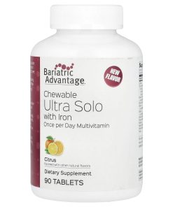 Bariatric Advantage, Chewable Ultra Solo with Iron, Citrus, 90 Tablets