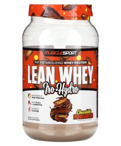 MuscleSport, Lean Whey, Iso-Hydro, Chocolate Peanut Butter, 2 lbs (908 g)