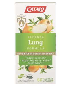 CATALO, Defense Lung Formula with Quercetin & Green Tea Extract, 60 Vegetarian Capsules