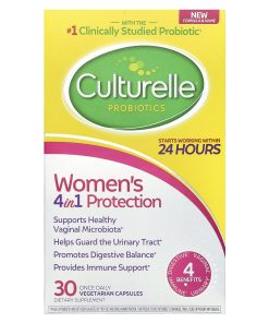 Culturelle, Probiotics, Women's 4 in 1 Protection, 30 Once Daily Vegetarian Capsules