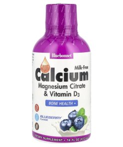 Bluebonnet Nutrition, Liquid Calcium Magnesium Citrate & Vitamin D3, Blueberry, 16 fl oz (473 ml)