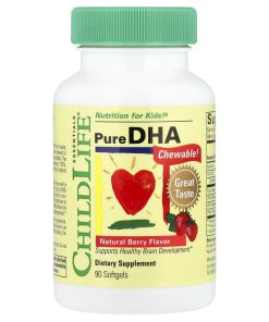 ChildLife Essentials, Pure DHA, Natural Berry, 90 Softgels