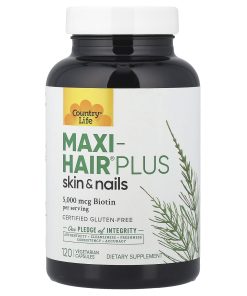 Country Life, Maxi-Hair® Plus Skin & Nails, 120 Vegetarian Capsules