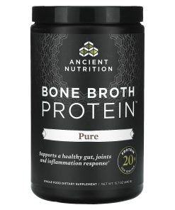 Ancient Nutrition, Bone Broth Protein, Pure, 15.7 oz(446 g)