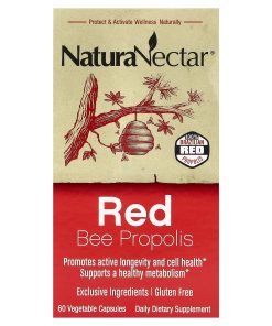 NaturaNectar, Red Bee Propolis, 60 Vegetable Capsules