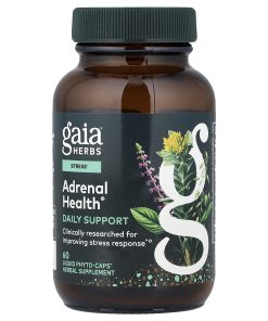 Gaia Herbs, Adrenal Health®, Daily Support, 60 Liquid Phyto-Caps®