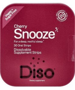 Diso, Snooze, Cherry, 30 Oral Strips