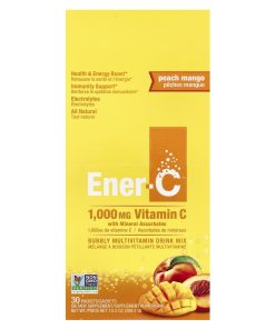 Ener-C, Bubbly Multivitamin Drink Mix, Peach Mango, 30 Packets, 0.3 oz (9.64 g) Each