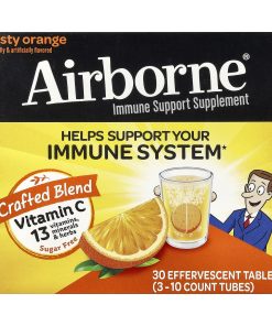 AirBorne, Immune Support Supplement, Zesty Orange, 3 Tubes, 10 Effervescent Tablets Each