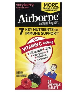 AirBorne, Immune Support, Very Berry, 64 Chewable Tablets
