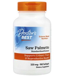 Doctor's Best, Saw Palmetto, Standardized Extract, 320 mg, 180 Softgels
